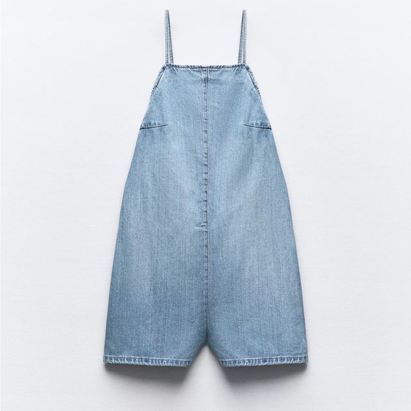 Zara Pants - Zara Light Blue Denim Jumpsuit
